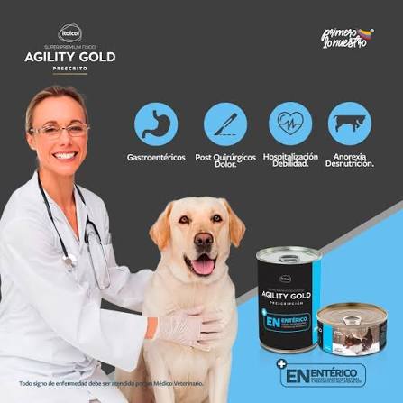 Alimento Húmedo Agility Gold Gastroentérico para Perros Lata 360 g